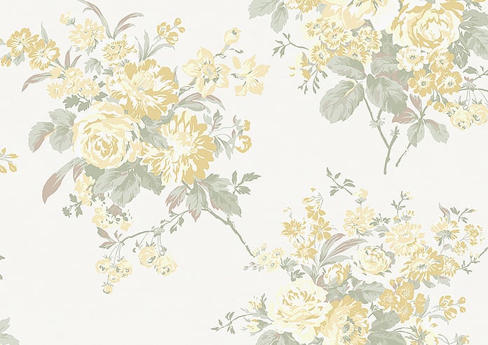 Shabby Chic by Rachel Ashwell Rose Chintz, Yellow - Roman Blind - Image 7